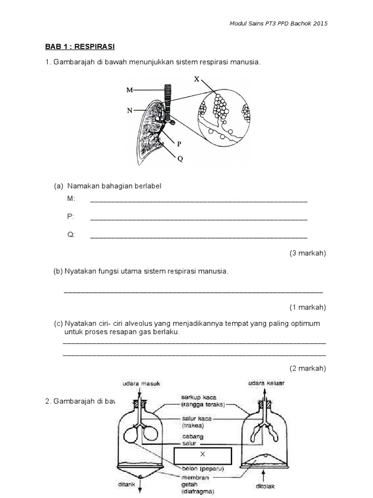 Latihan Sains Tingkatan 3 Bab 7