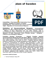 Kingdom of Sweden - DISEC - Regulation of Unconventional Weapons