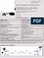 110102240 Balun Passivo de Video e Alimentacao Com Protetor de Surtos