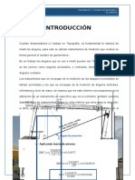 Determinación de Errores de Puntos Topográficos y Uso Del Eclímetro