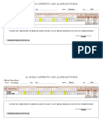 Al Ahsan Carpentry and Aluminum Fixing: Official Time-Sheet