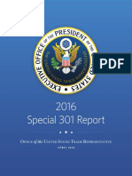 USTR 2016 Special 301 Report