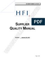 HFI Supplier Quality Manual