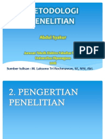 2 Pengertian Penelitian