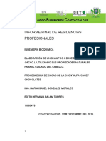 Proyecto de Titulación Shampoo de Cacao