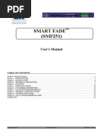 SMF251-A SmartFade Switcher - Analog Way - User Manual