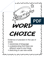 Word Choice Poster