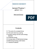 General Physics 1 APHY 111: Work and Energy