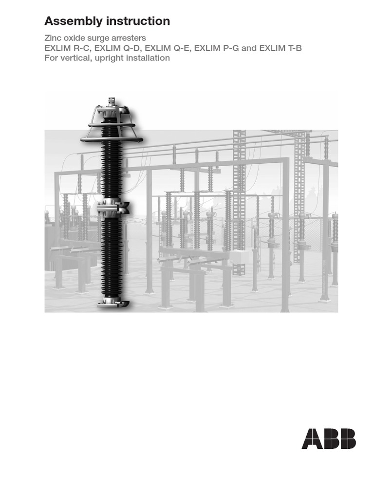 Manual de Pararrayos ABB | PDF | Screw | Insulator (Electricity)