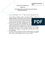 Taller de 20 de Mayo - Razones y Funciones Trigonomètricas