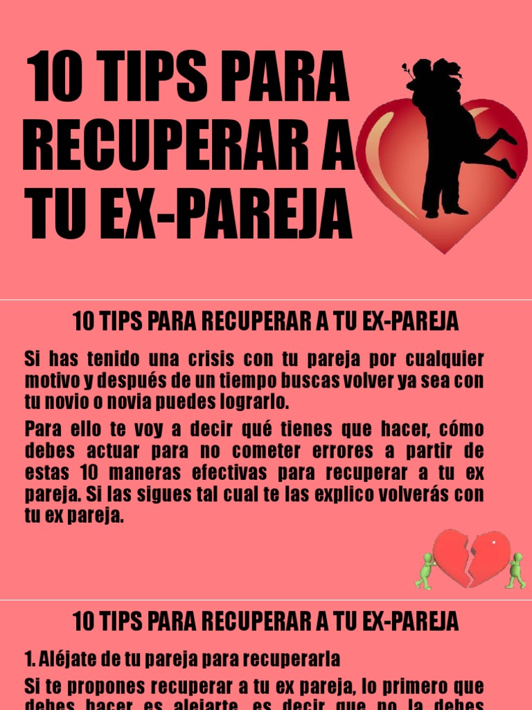 10 Tips para Recuperar a tu Ex | PDF | Depresión (estado de ánimo) | Amor