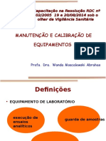 Calibrações e Manutenções Equip. Laboratório