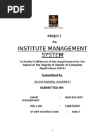 Institute Management Report