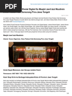 Pengiriman Waktu Sholat Digital Ke Masjid Jamiatul Muslimin Desa Padaan KabSemarang ProvJawa Tengah