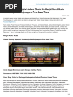 Pengiriman Jam Digital Jadwal Sholat Ke Masjid Nurul Huda Sumberrejo KabBojonegoro ProvJawa Timur