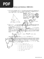 Problems and Solutions: CRMO-2011