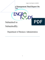 Submitted To: Submittedby:: Supply Chain Management Final Report On