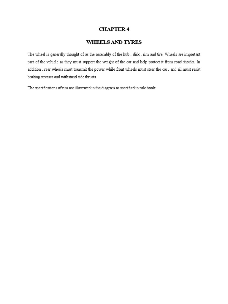 Understanding Wheels and Tyres | PDF