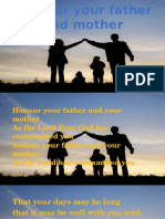 Honour Your Father and Mother