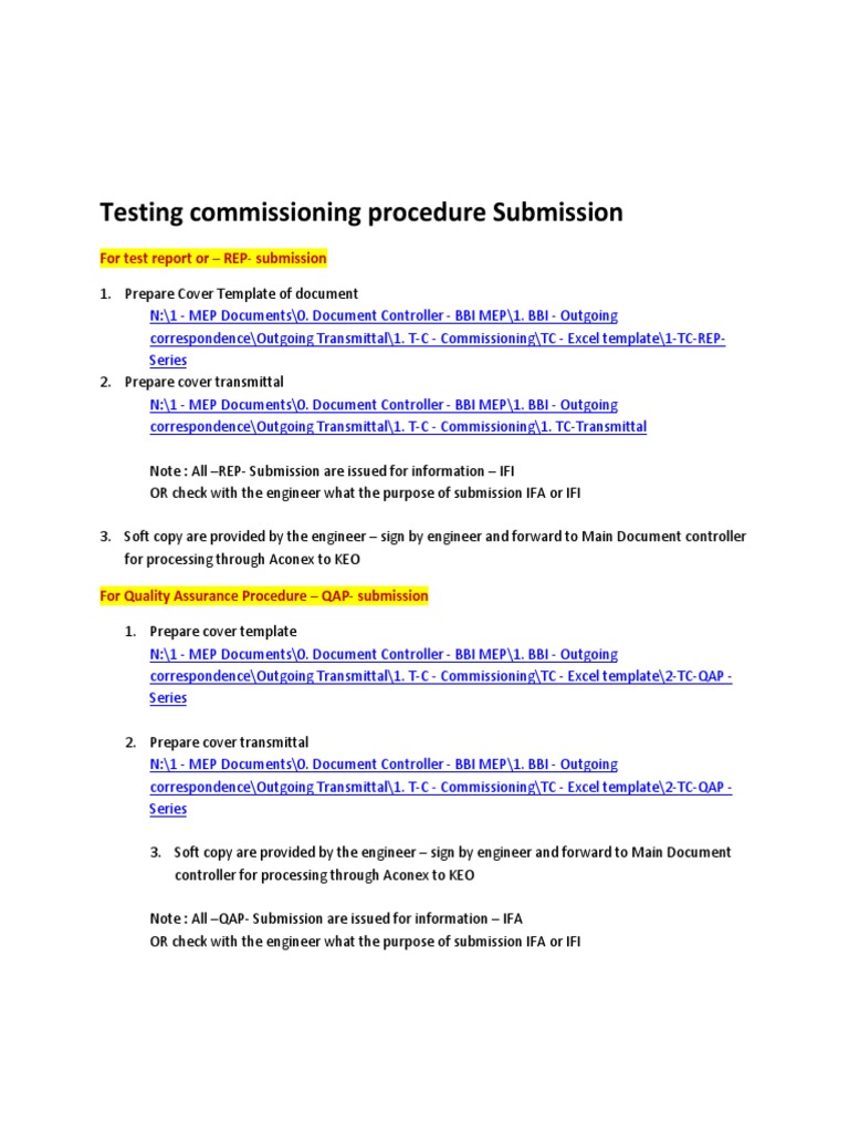 TC MEP Submission Procedures Guide | PDF | Computing | Computing And ...