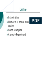 Outline: Elements of Power Monitoring System Some Examples A Simple Experiment