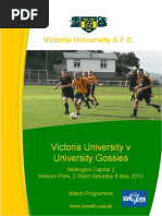 Victoria University V University Gossies