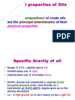 Physical Properties of Oils: Chemical Compositions