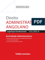 Direito Administrativo Angolano: Normas de Procedimento e Atividade Administrativa