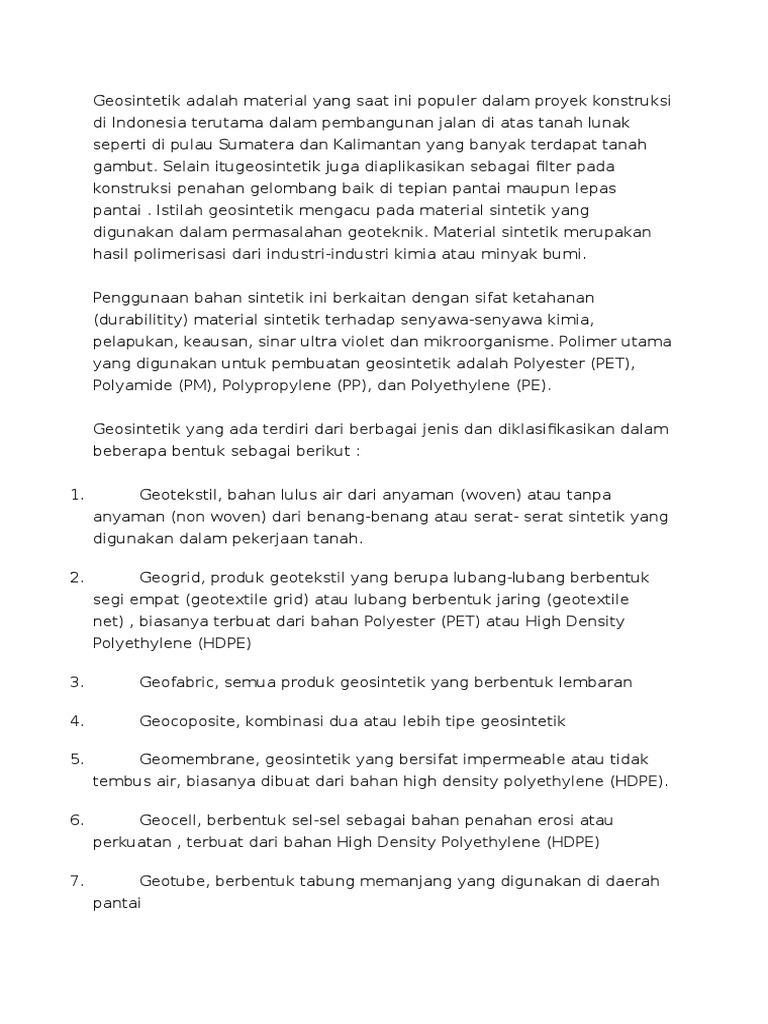 Geosintetik Adalah Material Yang Saat Ini Populer Dalam  Geosintetik Adalah Material Yang Saat Ini Populer Dalam