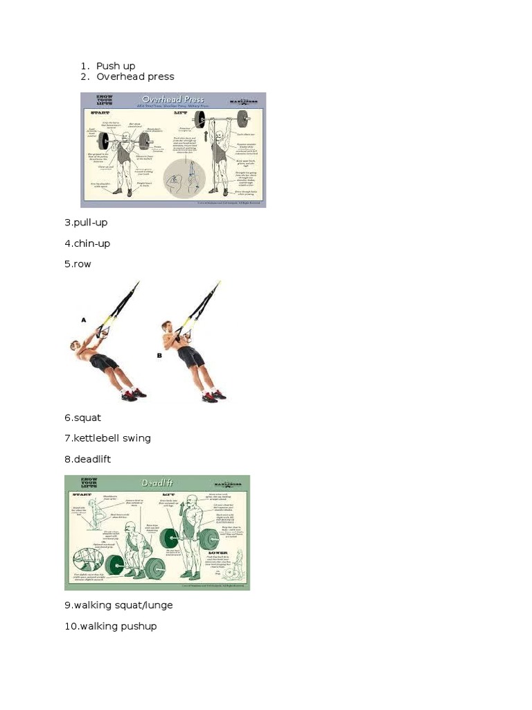 Essential Strength Training Exercises | PDF | Wellness | Science ...