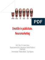 Emotiile in Publicitate Si Neuromarketing