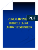 Class I and II Direct Composite and Other Tooth-Colored Restorations (2,3)