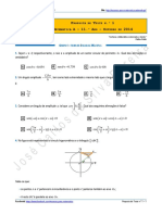 Proposta de Teste N.º 1 - Matemática A - 11.º Ano - Outubro de 2014