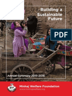 Annual Summary Report 2015-16 - Minhaj Welfare Foundation