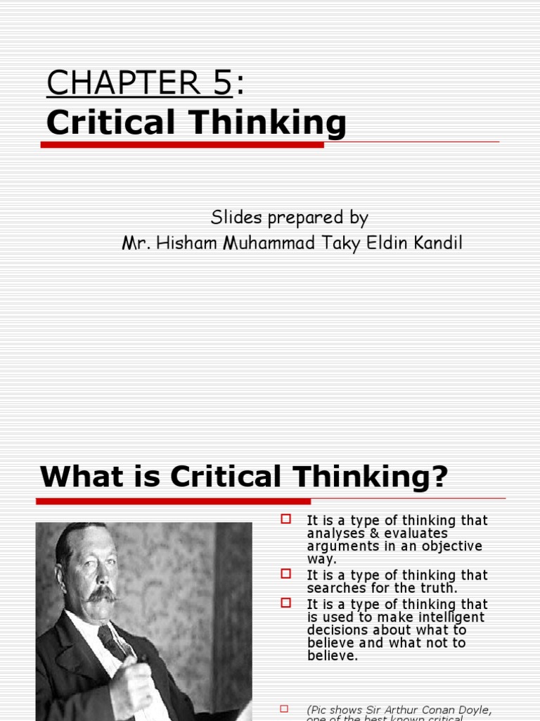 critical thinking chapter 5 quizlet