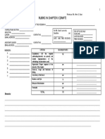 Rubric in Chapter 3 (Draft) : Criteria Maximum Points Scores 15