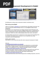 Custom Component Development in Delphi