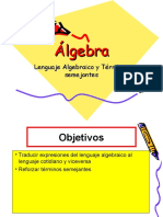 Lenguaje Algebraico - Reduccion de Terminos Semejantes