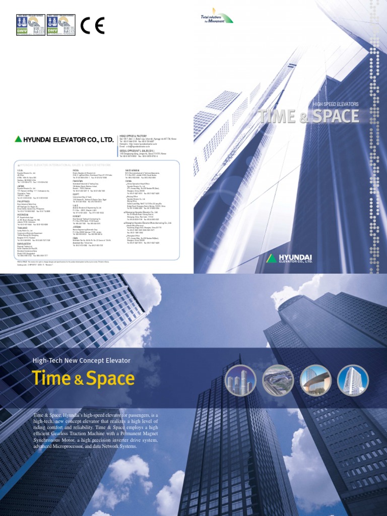 Hyundai High-Speed Elevator Overview | PDF | Elevator | Stainless Steel