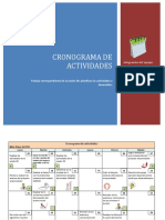 Cronograma de Actividades