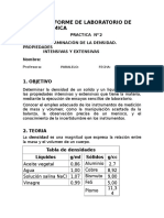 Informe 2 de Laboratorio de Química