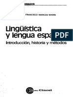Linguistica y Lengua Española