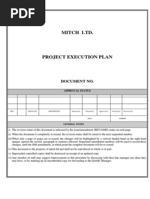 Project Execution Plan for Offshore Maintenance Coating Operation