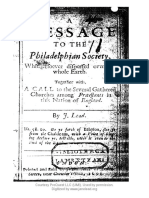 Jane Lead - 1st and 2nd Message To The Philadelphian Society - Digitized Original Book