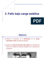 3. Fallo Bajo Carga Estática