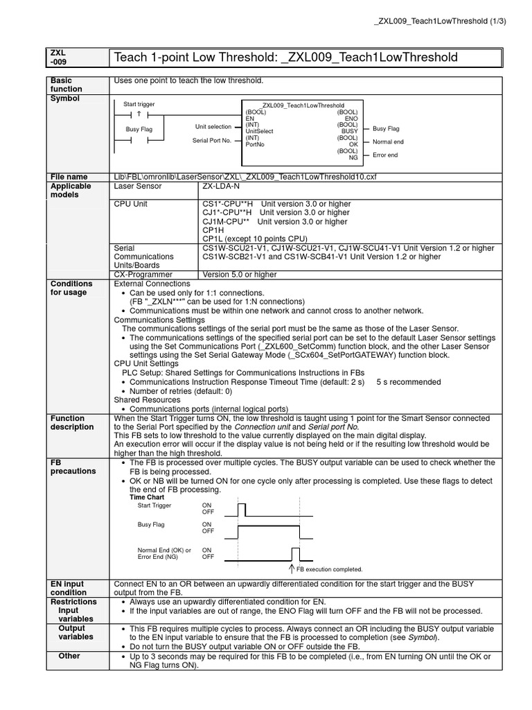 _ZXL009_Teach1LowThreshold | Input/Output | Electrical Engineering
