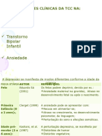 Aplicações clínicas da TCC na depressão, ansiedade e transtorno bipolar infantil