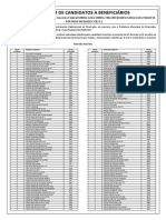 Candidatos a beneficiários de programa habitacional