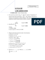 Calculo Iii Guia de Ejercicios: COORDINADOR: Emilio Villalobos Marín