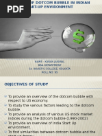 The Shadows of Dotcom Bubble in Indian Startup Environment